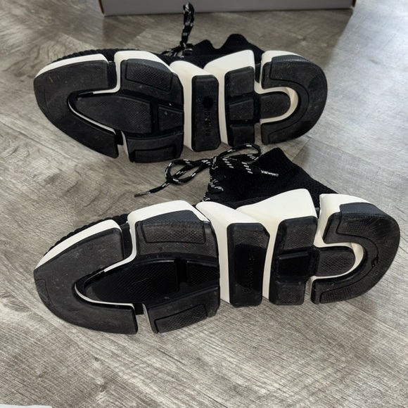 Balenciaga speed 2.0 lace up recycled knit sole black white black US 8 - Picture 5 of 16